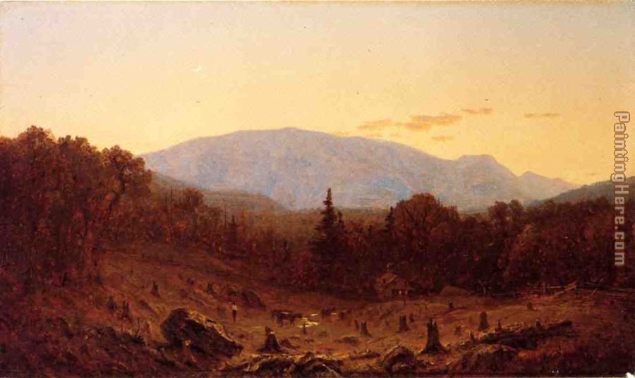 Twilight on Hunter Mountain painting - Sanford Robinson Gifford Twilight on Hunter Mountain art painting